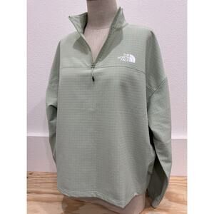 the north face tek ware jacket/windbreaker womens xl mint green